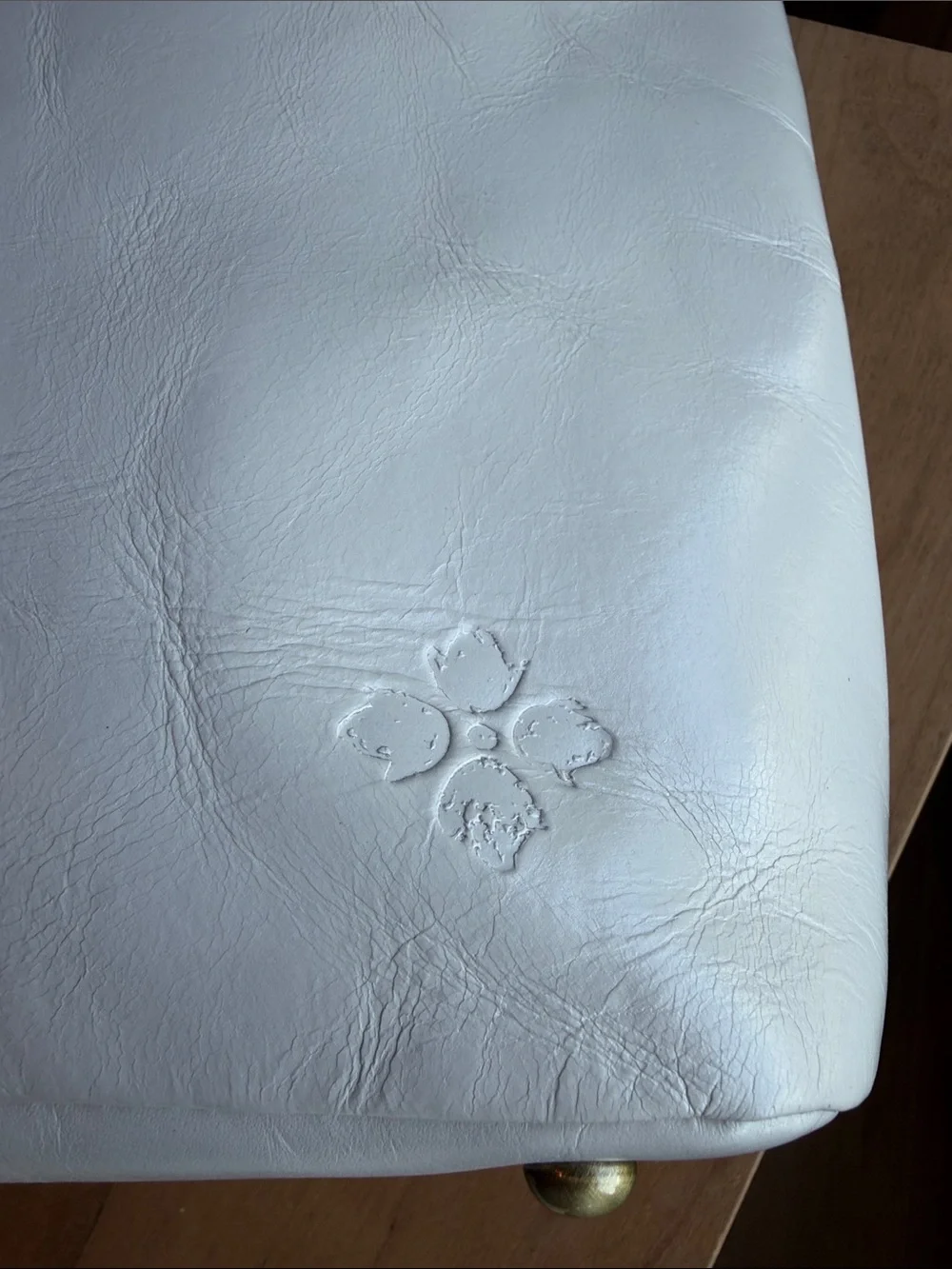 Patricia Nash Large White Braided Stitch Marcellina Leather Hobo Bag